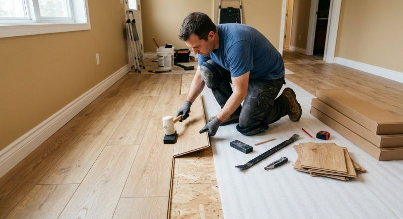 Laminate Floor Installation in Hiram, OH