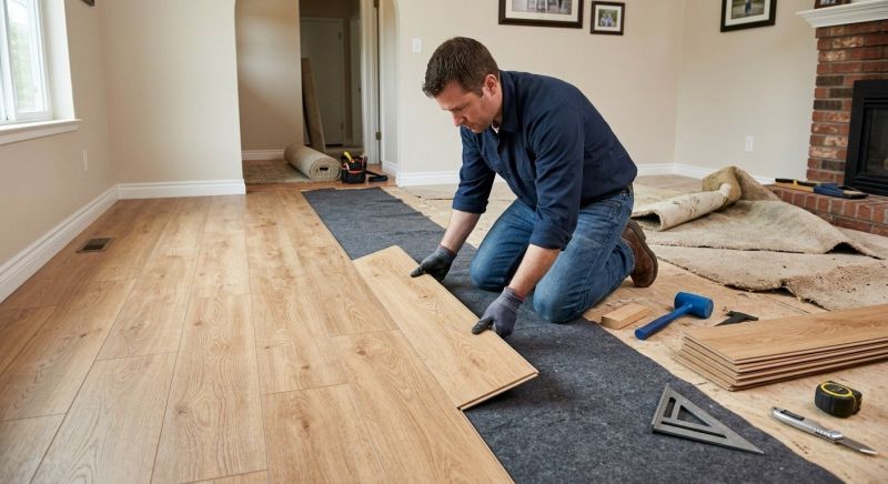 Laminate Floor Remodeling in Warren, OH