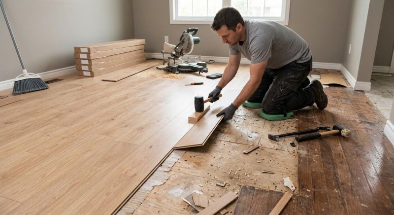 Laminate Floor Replacement in Campbell, OH