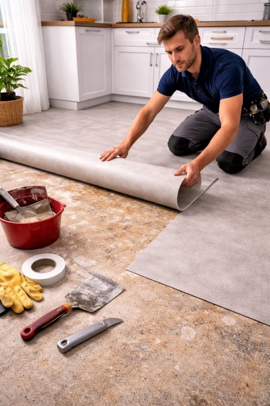 Linoleum Floor Installation in Hermitage, PA