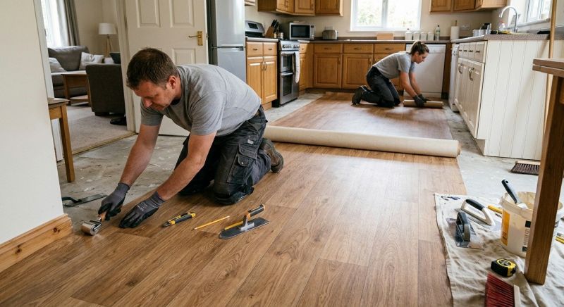 Linoleum Floor Installation in Warren, OH