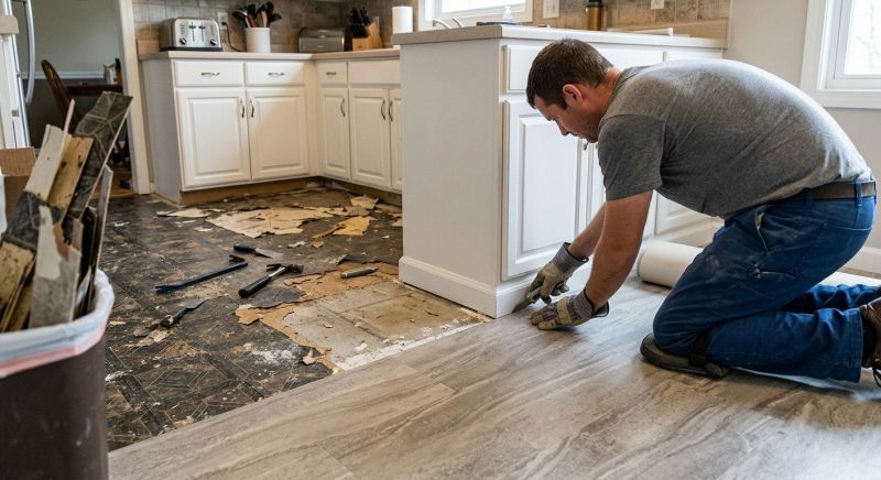 Linoleum Floor Installation in Middlefield, OH