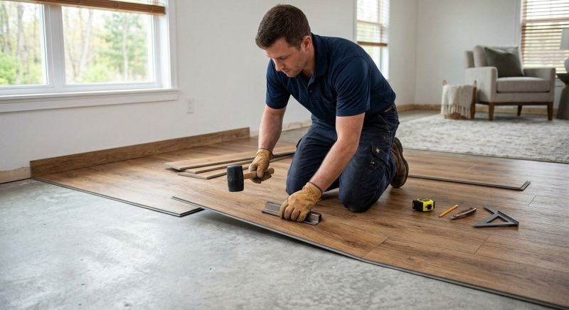 Luxury Vinyl Tile Installation in Rootstown, OH