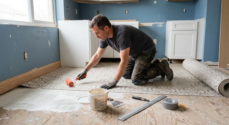 Sheet Flooring Installation in Campbell, OH