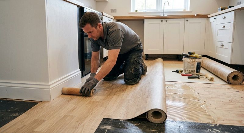 Sheet Linoleum Installation in Canfield, OH