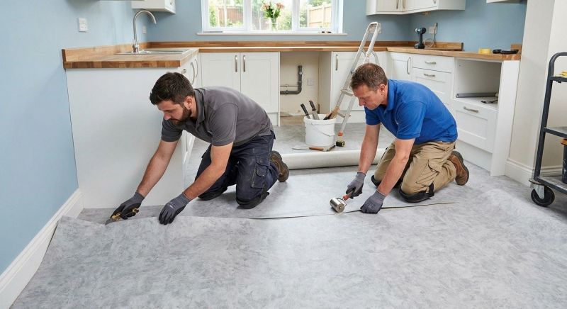 Sheet Linoleum Installation in Warren, OH